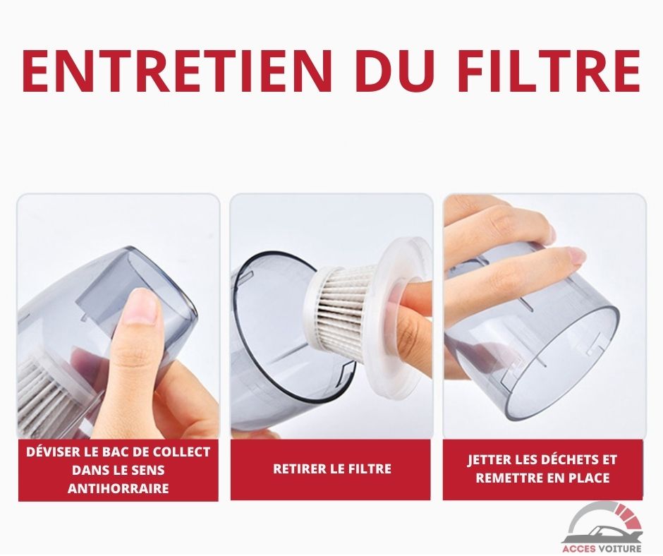 Puissant Aspirateur sans fil pour voiture